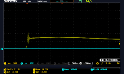 Voltages with 1uF ceramic