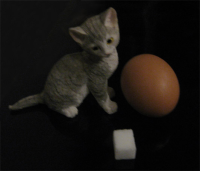 Sugar, egg, statuette